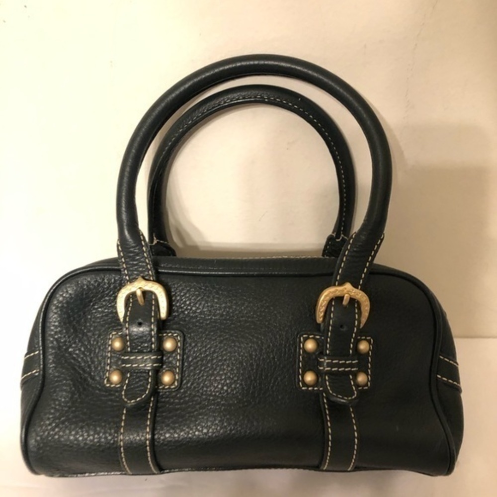 DOONEY & BOURKE green leather mini duffle … - Picture 3 of 10